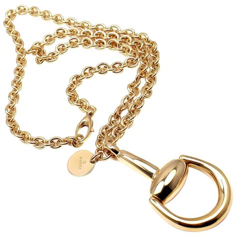 gucci horsebit chain necklace|vintage gucci horsebit bracelet.